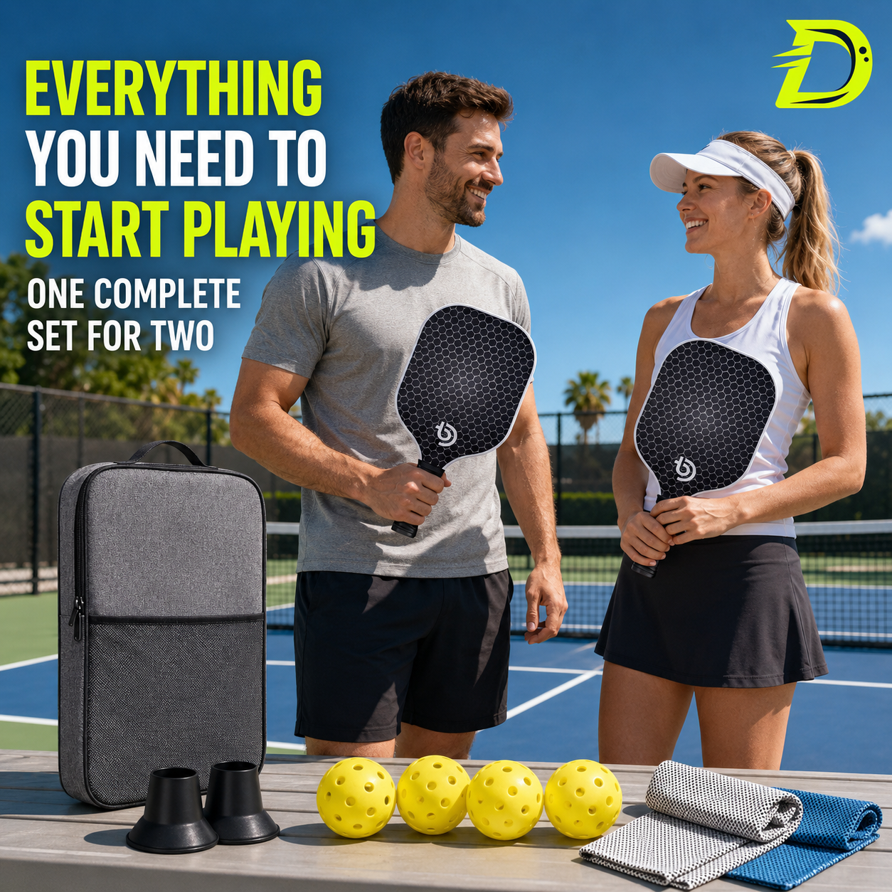 Complete Pickleball Starter Set + FREE Accessory Kit
